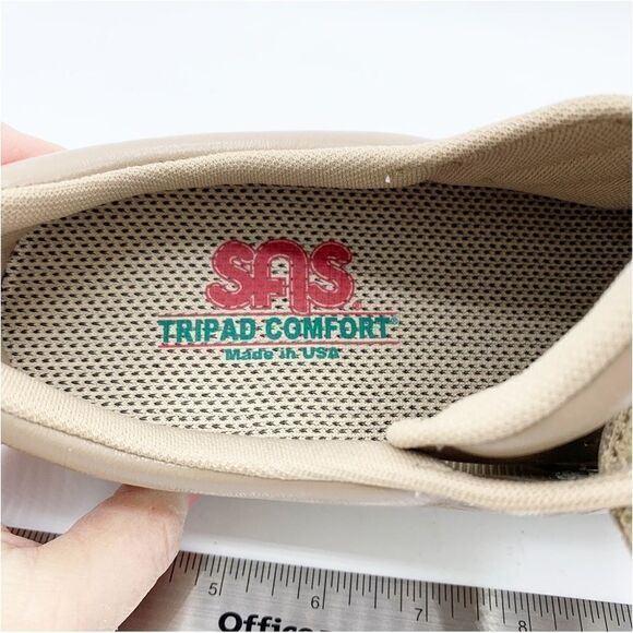 SAS Me Too Comfort Diabetic Sneakers Shoes Womens 7.5 Wide Wide Coffee - Picture 4 of 11